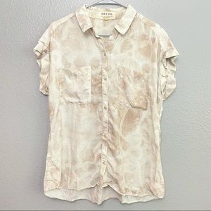 Anthropologie Cloth & Stone Boho Button Down Blouse